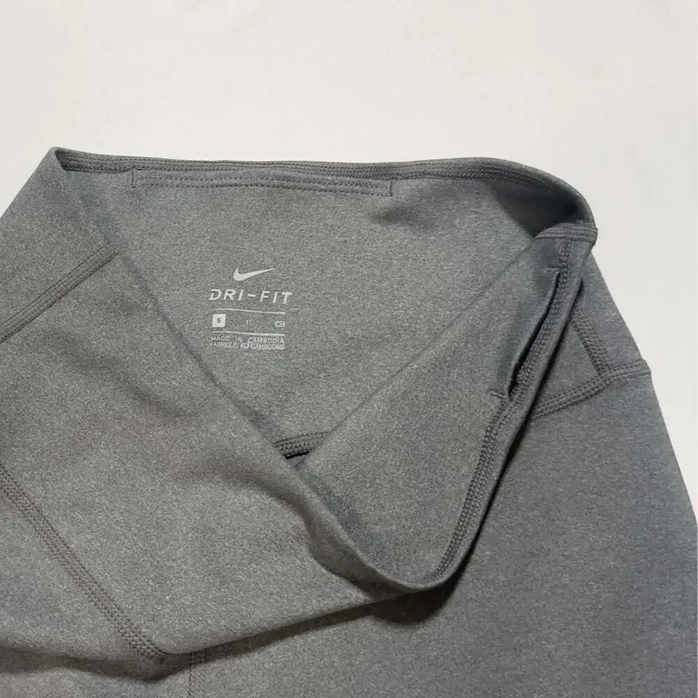 Nike Dri-FIT Just Do It Leggings Gray Small